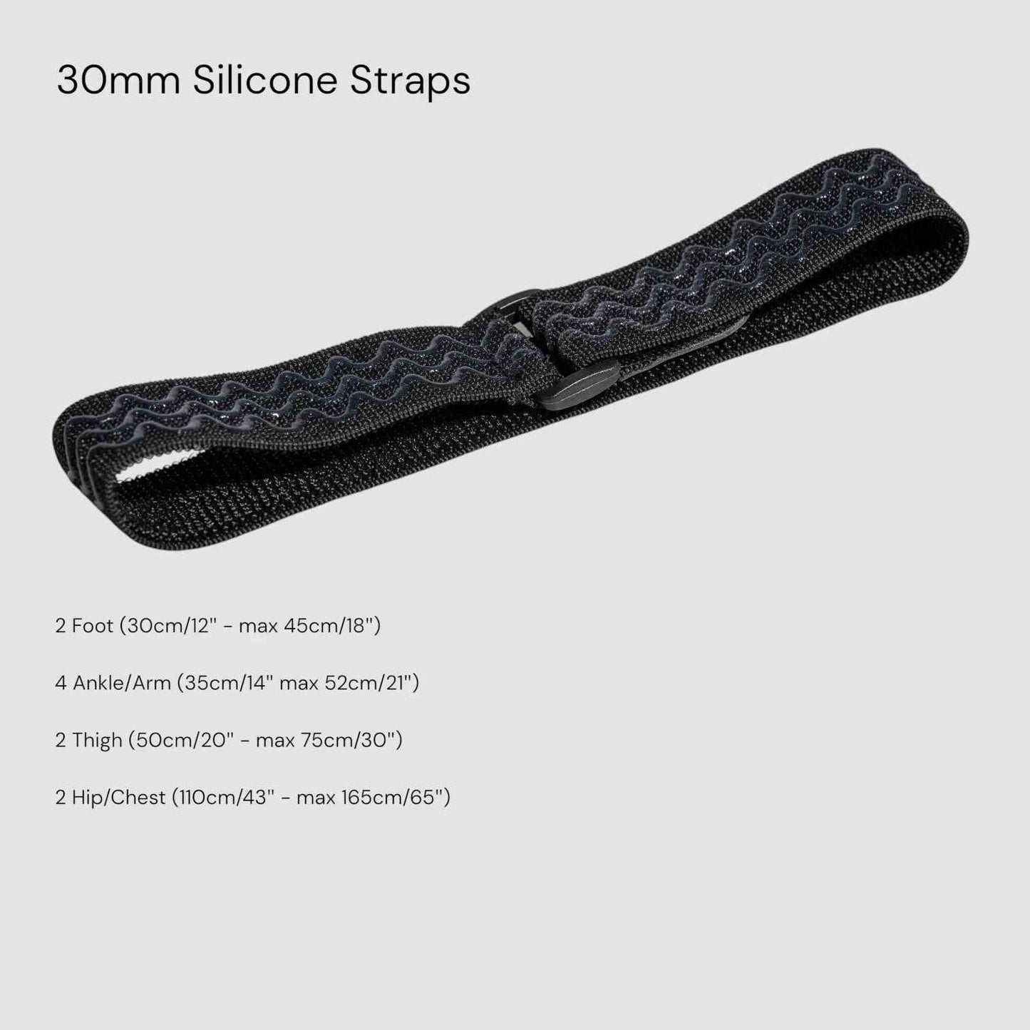 10 SlimeVR Compatible Silicone Backed 30mm Straps