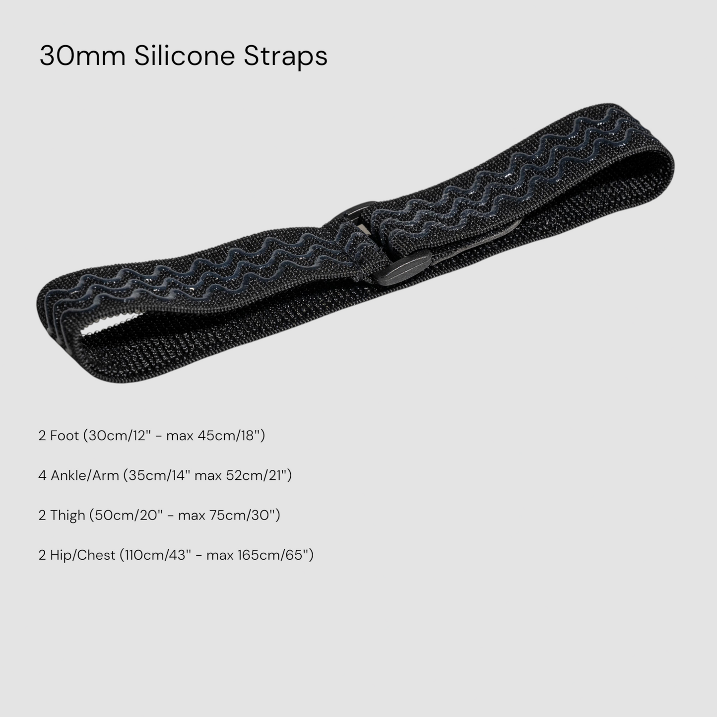 10 Elastic Full Body Tracker Straps - Silicone Backed, SlimeVR Compatible Straps
