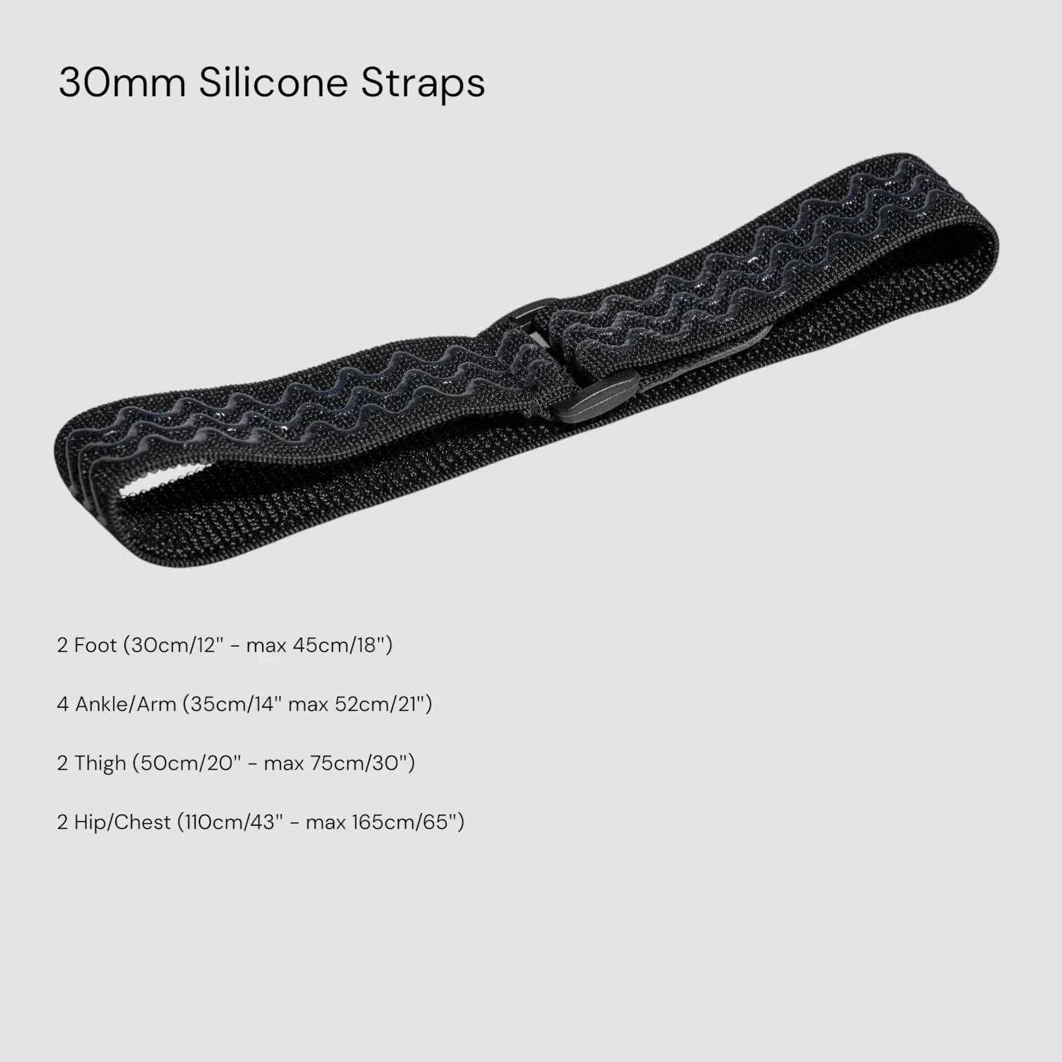 10 SlimeVR Compatible Silicone Backed 30mm Straps