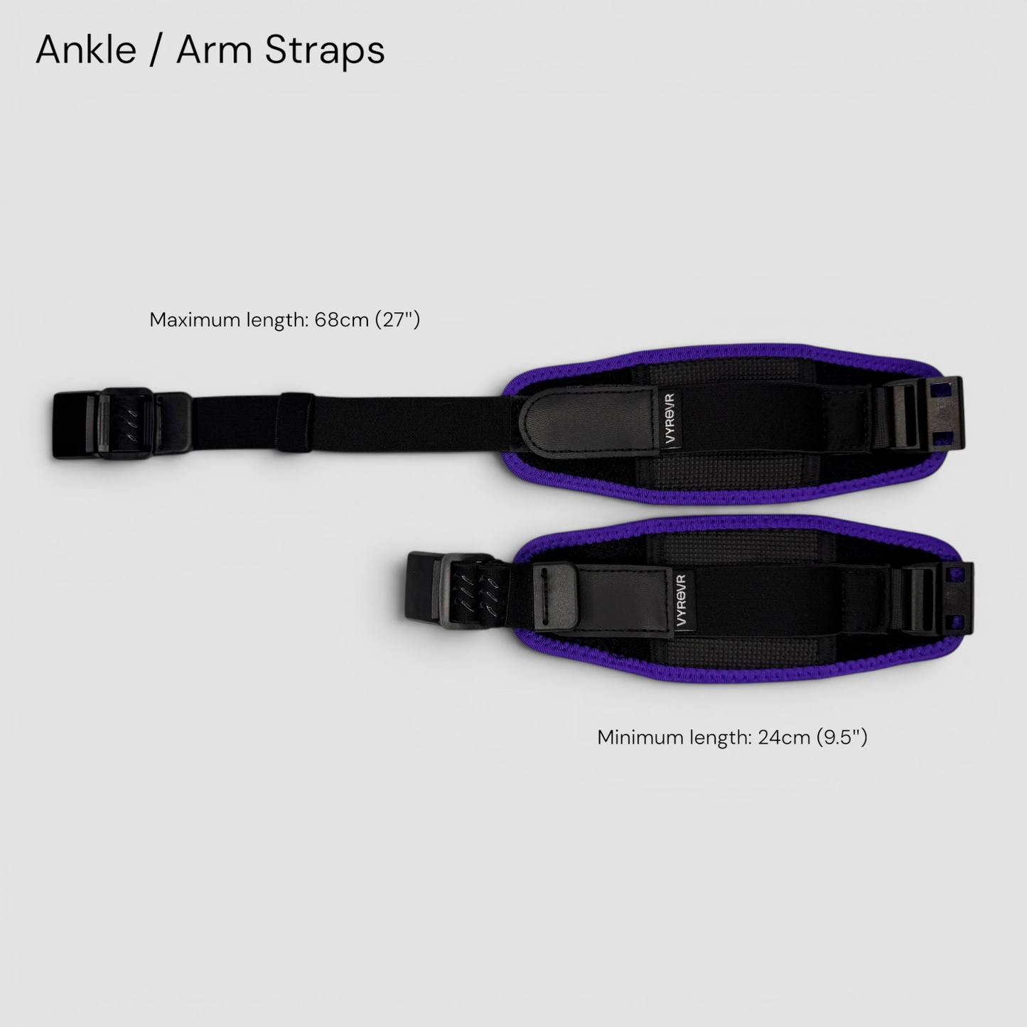 VYRO VR Ankle Straps - Comfortable Mag Release Straps for Ankles
