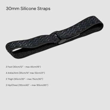10 Elastic Full Body Tracker Straps - Silicone Backed, SlimeVR Compatible Straps