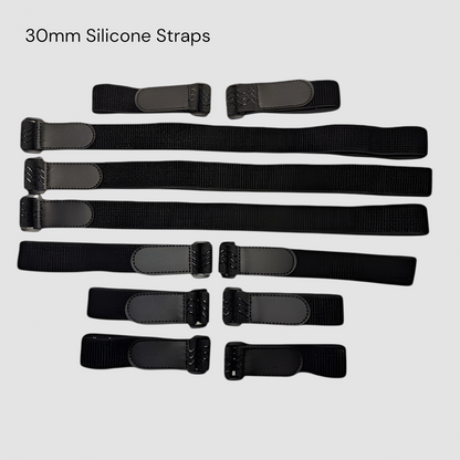 10 Elastic Full Body Tracker Straps - Silicone Backed, SlimeVR Compatible Straps