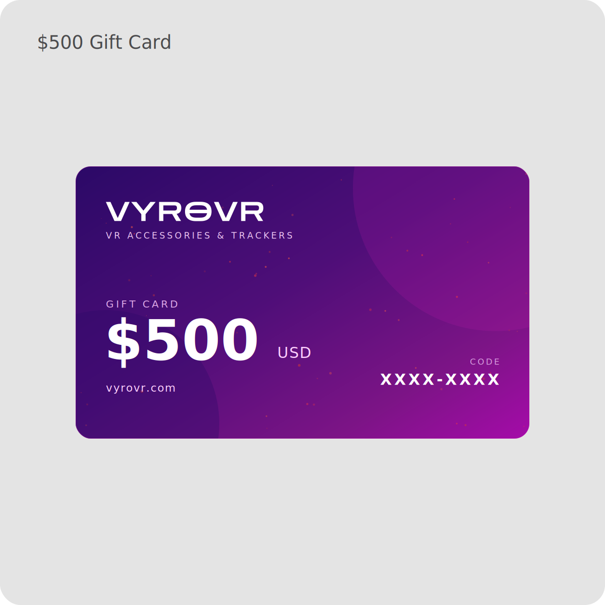 VYRO VR Gift Card