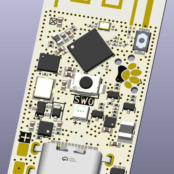 Mochi v3 “Smol Slime” DIY Tracker PCB
