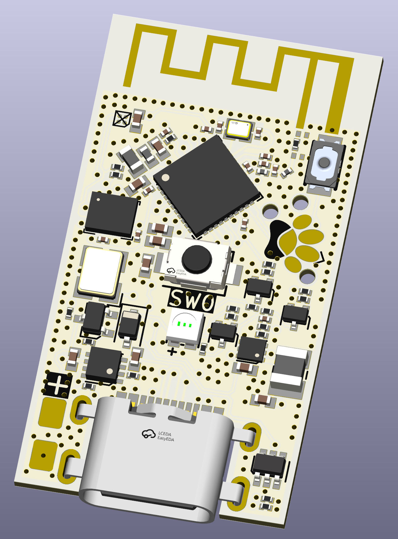 Mochi v3 “Smol Slime” DIY Tracker PCB